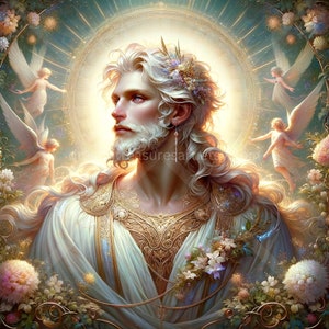 Baldur Download: Digital Art, Instant Downloadable Wallpaper, Downloadable Fantasy Art, Digital Poster, Norse Mythology Art