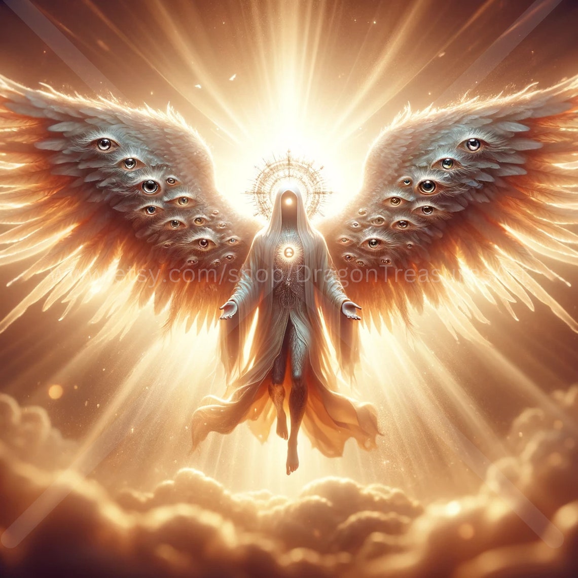 Seraphim Download: Digital Art, Instant Downloadable Wallpaper