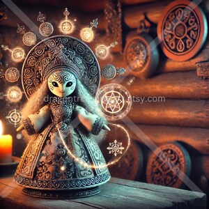 Kikimora Download: Digital Art, Instant Downloadable Wallpaper, Downloadable Fantasy Art, Digital Poster, Slavic Mythology