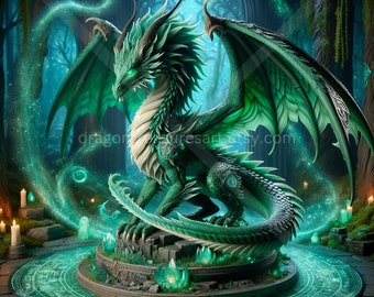 エメラルドドラゴンのダウンロード：デジタルアート、すぐに