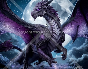 天空のドラゴン バンドル 4パック | AI生成ファンタジードラゴンアート
