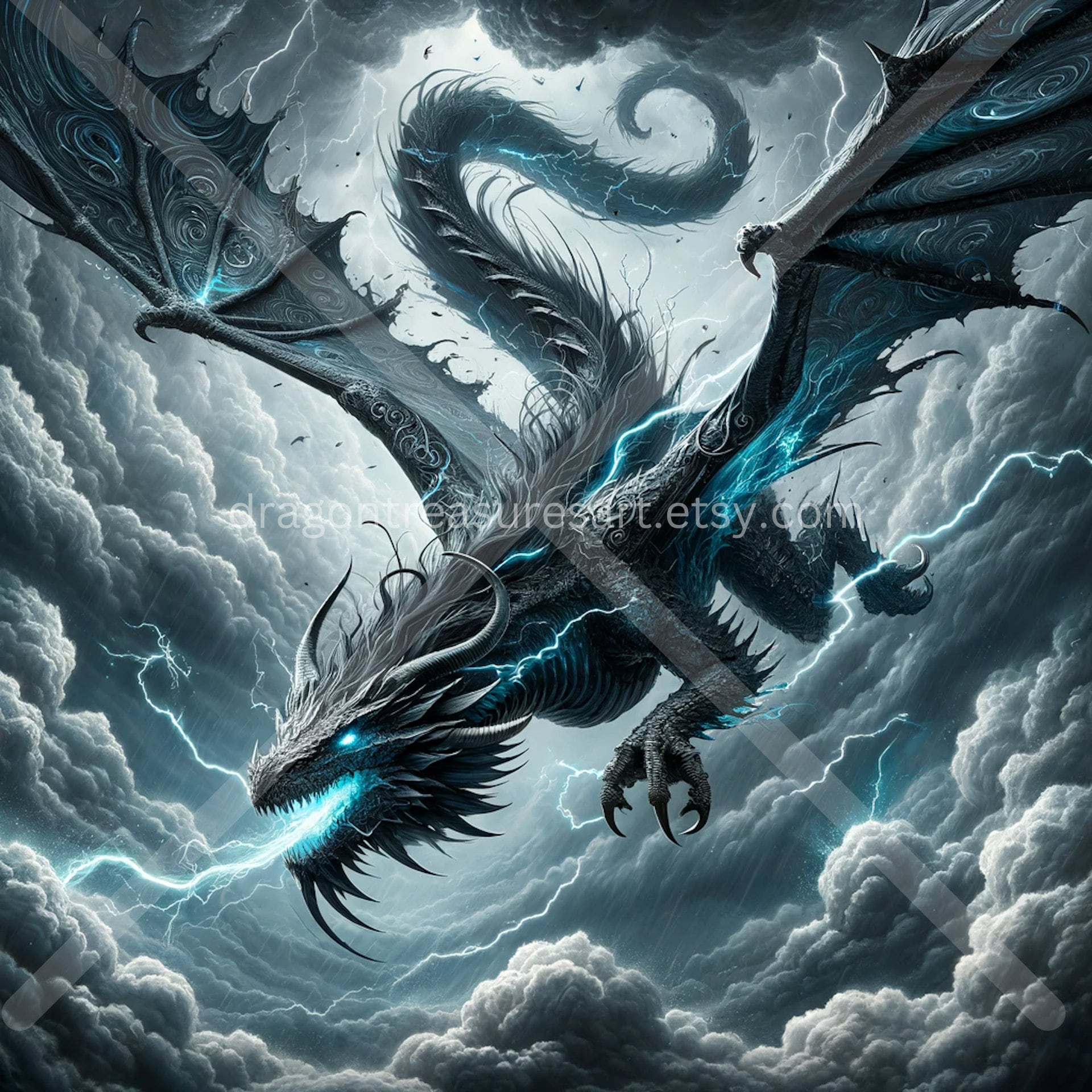 Storm Dragon - Etsy