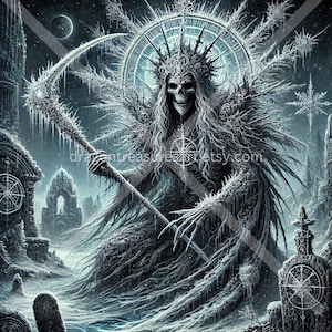 Morana Download: Digital Art, Instant Downloadable Wallpaper, Downloadable Fantasy Art, Digital Poster, Slavic Mythology