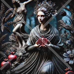Proserpina Download: Digital Art, Instant Downloadable Wallpaper, Downloadable Fantasy Art, Digital Poster, Roman Art, Mythology