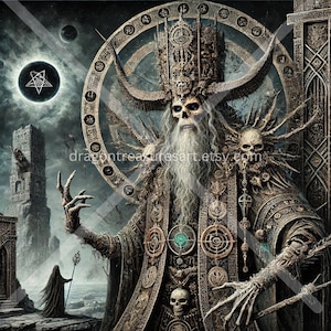 Koschei the Deathless Download: Digital Art, Instant Downloadable Wallpaper, Downloadable Fantasy Art, Digital Poster, Slavic Mythology