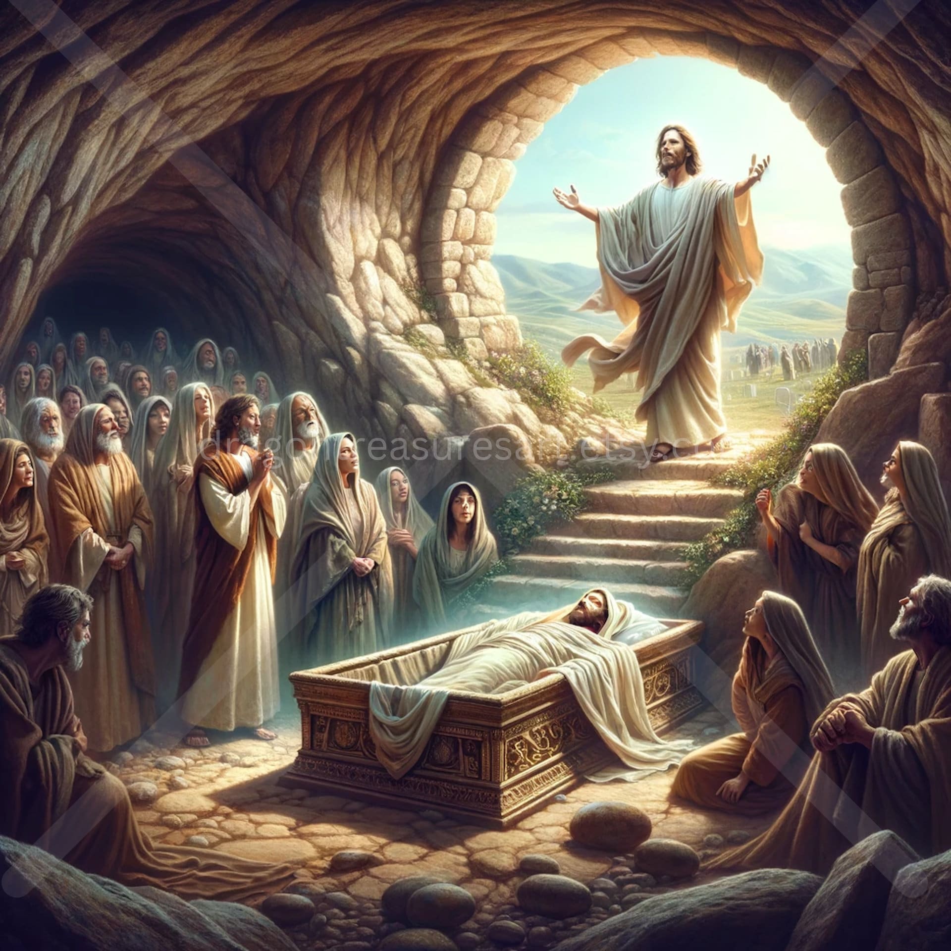 Lazarus Raised Download: Digital Art, Instant Downloadable Wallpaper ...