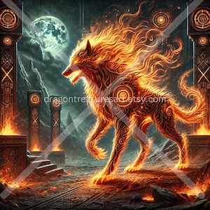 Ognjen Vuk Download: Digital Art, Instant Downloadable Wallpaper, Downloadable Fantasy Art, Digital Poster, Slavic Mythology