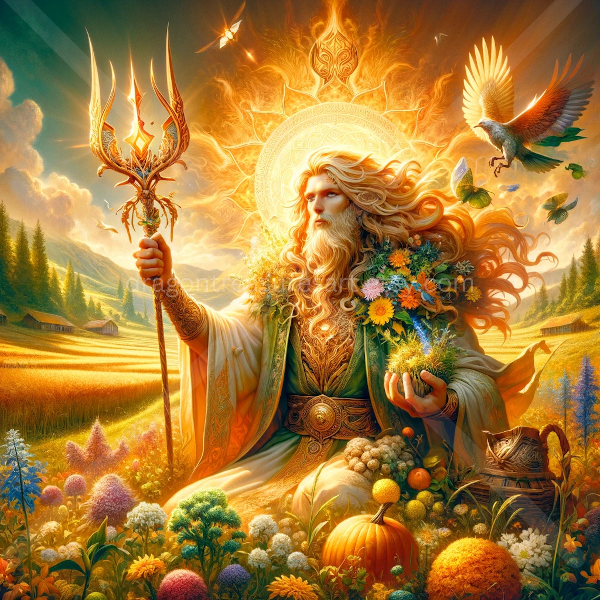 Freyr Download: Digital Art, Instant Downloadable Wallpaper ...