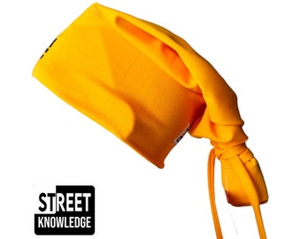 Berretto giallo Street Knowledge, stile hip-hop anni '90