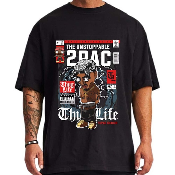 Thug life ユニフォーム　b-boy rocawear 2pac 2pac Thug Life Oversized T-shirt, Tupac Makaveli, Death Row - Etsy