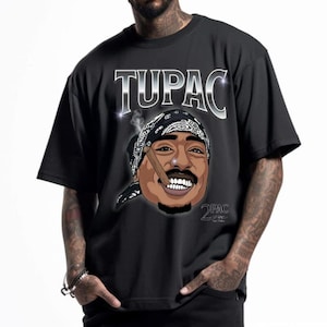 Tupac Oversized Tshirt Thug Life Makaveli, Thug Life, Death Row