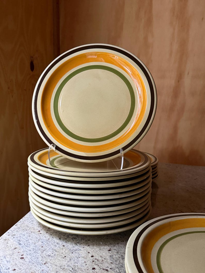 Ceramica Castellania Vintage Italian Stoneware Talerze – 20-elementowy zestaw obiadowy w odcieniach ziemi zdjęcie 11