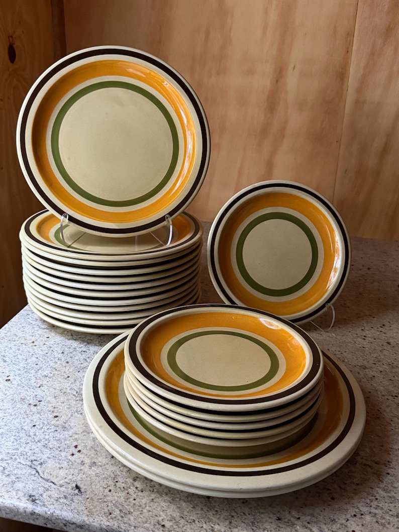 Ceramica Castellania Vintage Italian Stoneware Talerze – 20-elementowy zestaw obiadowy w odcieniach ziemi zdjęcie 13