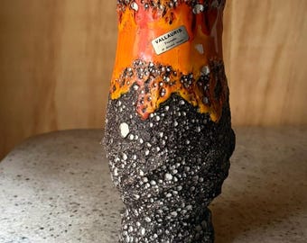 Vintage West German Fat Lava Vase. Jopeko, Model Number 907/10