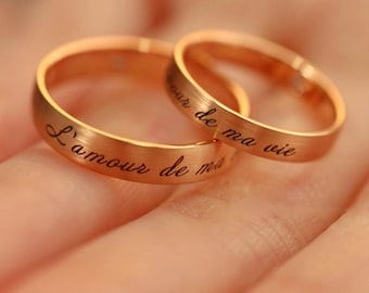 18K Gold Versailles Love Letter Ring | Napoleon and Josephine Token