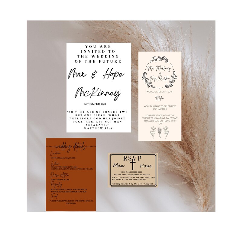 Rustic Wedding Invitation - Etsy