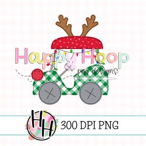 クリスマス ゴルフ カート フェイク アップリケ PNG、トナカイ ゴルフ カート、カントリー クラブ クリスマス、HappyHoopPNG デザイン、クリスマス ライト付きゴルフ カート