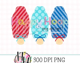 Patriotic Popsicle Trio Faux Applique PNG Design, July Fourth Design, Kids Summer Sublimation Design, HappyHoopPNG Designs, Faux Embroidery