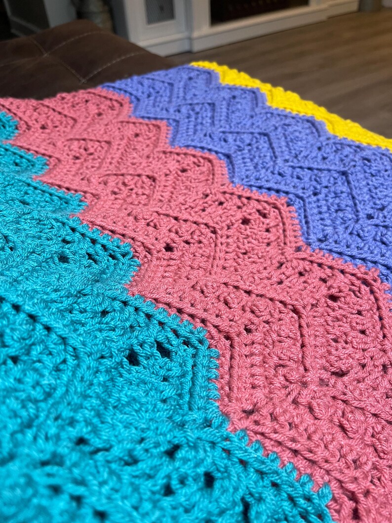 Stitch Medley Chevron Blanket image 2