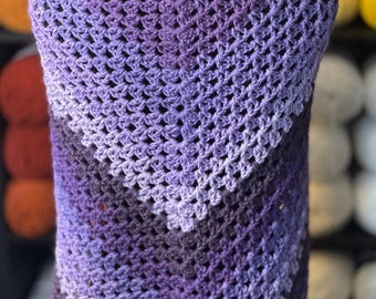 Offset V-Stitch Shawl