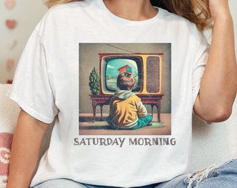 Saturday Morning Cartoons Tee: 80s Nostalgia, Gen X T-Shirt