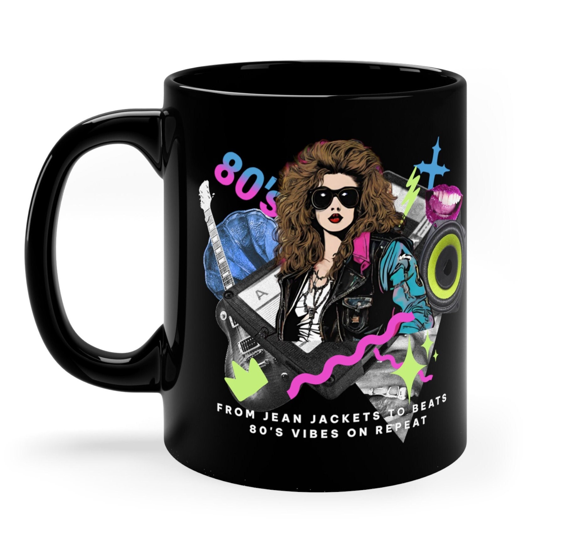 80's Coffee Mug , Gift for 80's Lover Eighties Nostalgia Coffee Cup ...