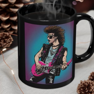 80s Rocker Coffee Mug: Retro Eighties Nostalgia Gift