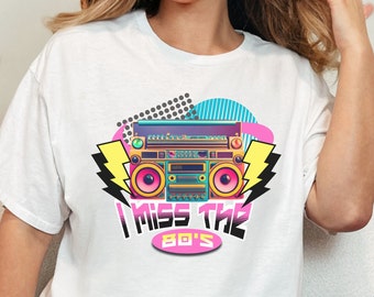 Retro 80s style tshirt, 80s tee for Eighties Party, 80s Lovers birthday gift,Vintage fashion shirt, 80s baby, 80s Chick, 80s Clothes for her