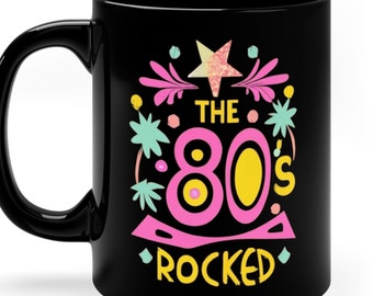 80s gift ideas for 80's Birthday Party, Gift for 80's lovers, Gen X , Generation X gift ideas, Eighties gifts, Retro Mugs, 80s Mugs, Vintage