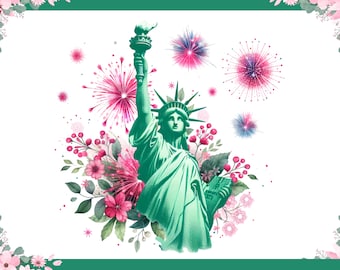 Coquette 4 juli PNG, Frihetsgudinnan Coquette USA, Coquette-stil, Coquette-frihet, mjuk flicka, Coquette-rosa, Coquette-fyrverkerier png