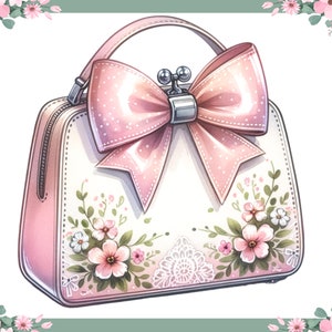 Coquette-handtas met strik, Coquette-portemonnee, mode, accessoires, vintage, Coquette png PNGEgg
