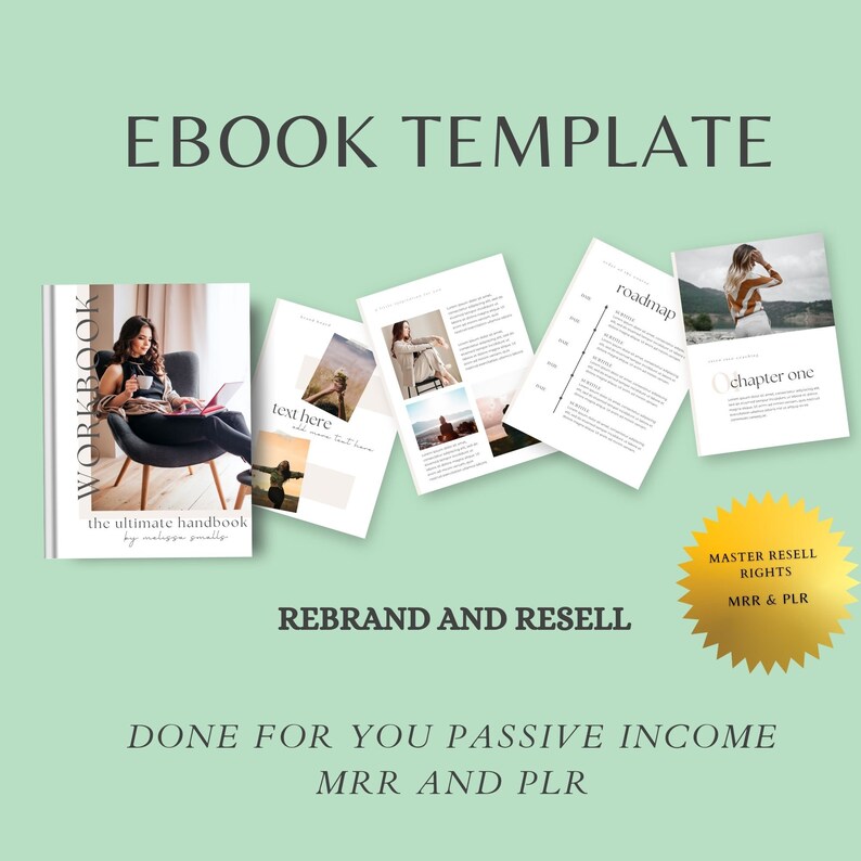 E -book Template, Coaching Workbook Template, Lead Magnet Template ...