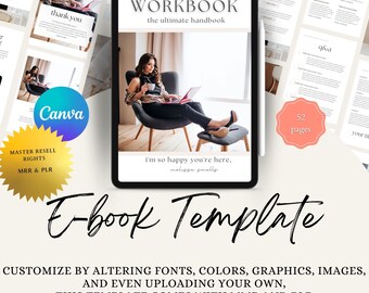 Master Resell Rights E -Book Template, Coaching Workbook Template, Lead Magnet Template, Course Creator Template, MRR PLR , Digital Download