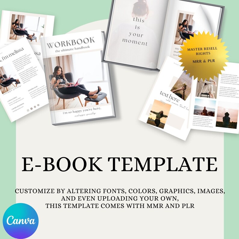 E -book Template, Coaching Workbook Template, Lead Magnet Template ...