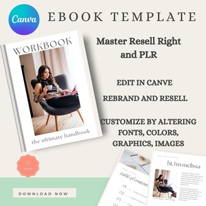 Master Resell Rights E -book Template, Coaching Workbook Template, Lead ...
