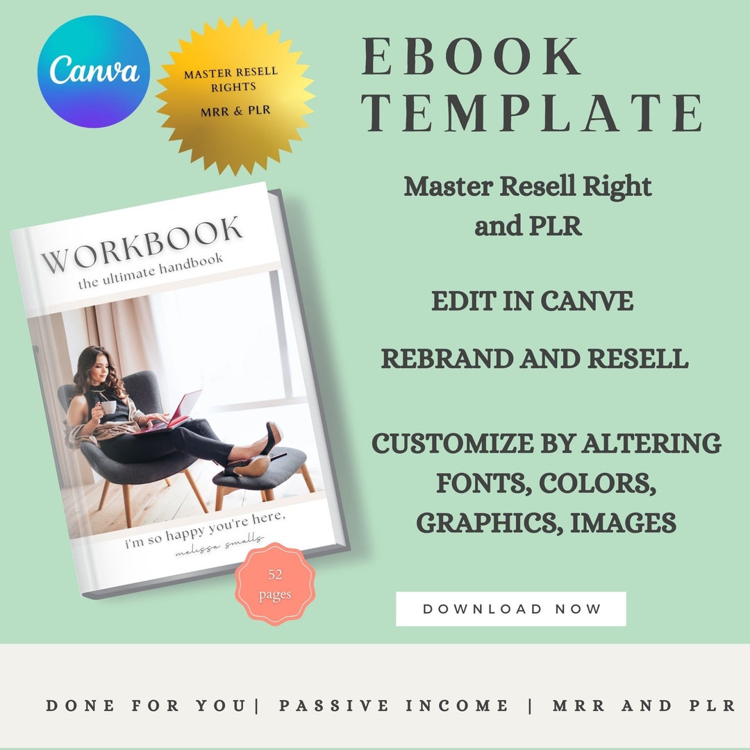 E -book Template, Coaching Workbook Template, Lead Magnet Template ...