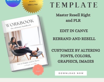 E-Book sjabloon, coaching werkmap sjabloon, lead magneet sjabloon, cursus maker sjabloon, MRR PLR, Master wederverkooprechten digitale download
