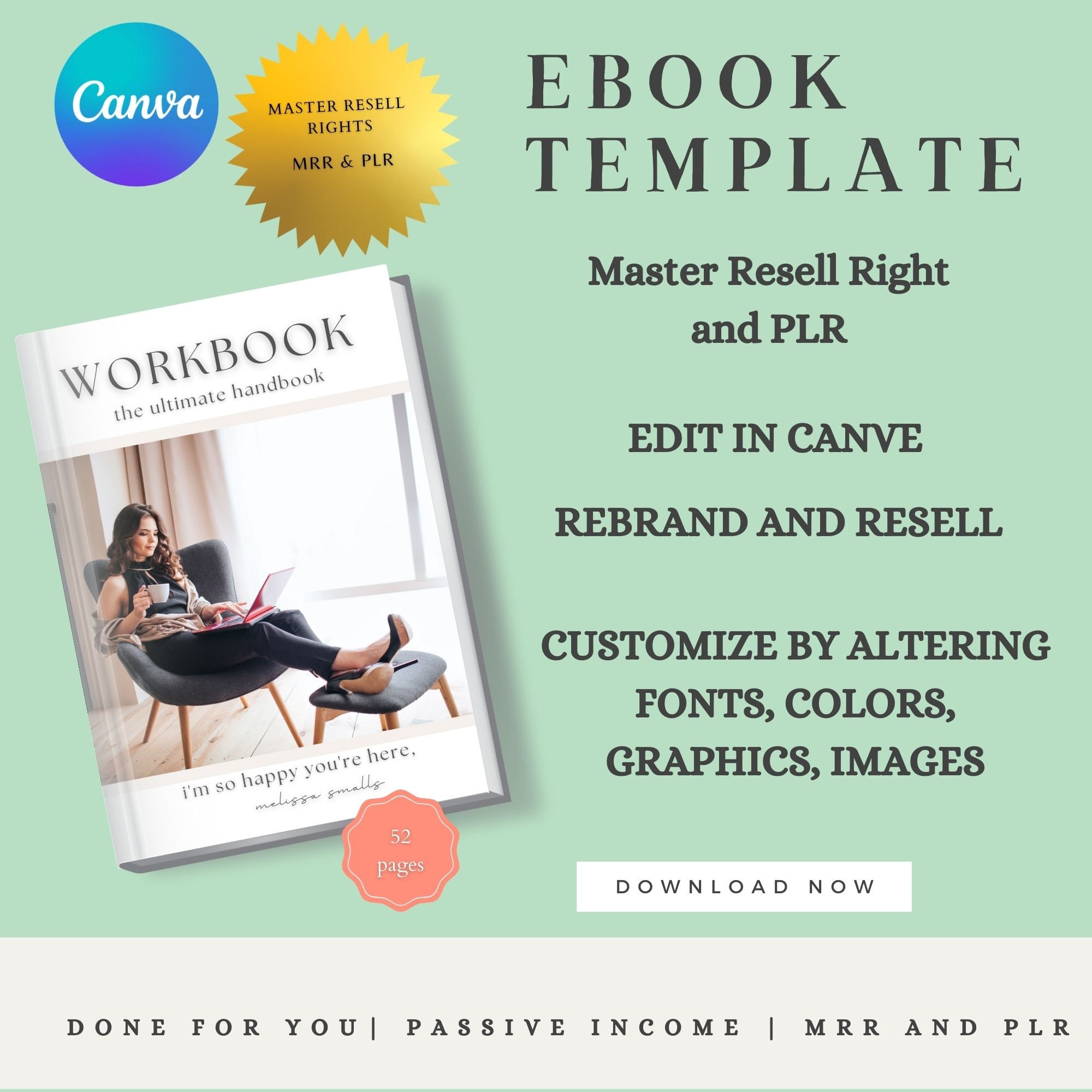 E -book Template, Coaching Workbook Template, Lead Magnet Template ...