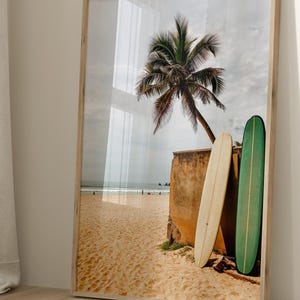 Surfboard Wall Art, Surfboard Beach Ocean, Beachy Wall Art, Minimalist Modern Art Coastal Room Decor, Surf Wall Art, Surfing Print