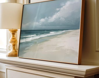Coastal Wall Art, Beach Painting,  Beach Print, Coastal Beach Decor Wall Art Print, Beach Home Decor, Beachy Decor, Waves Painting