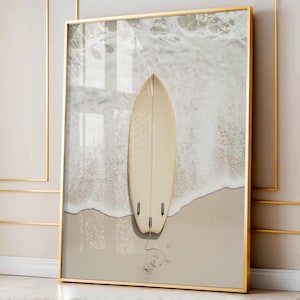 Surfbrett Wandkunst, Surf Poster, Surfbrett Strand Meer, Beachy Wandkunst, minimalistische moderne Kunst Küstendekor, Surf Wandkunst, Surf Print