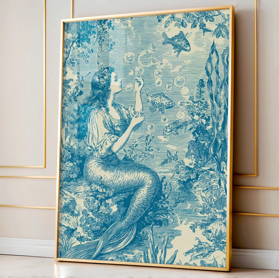 Vintage Mermaid Wall Decornull