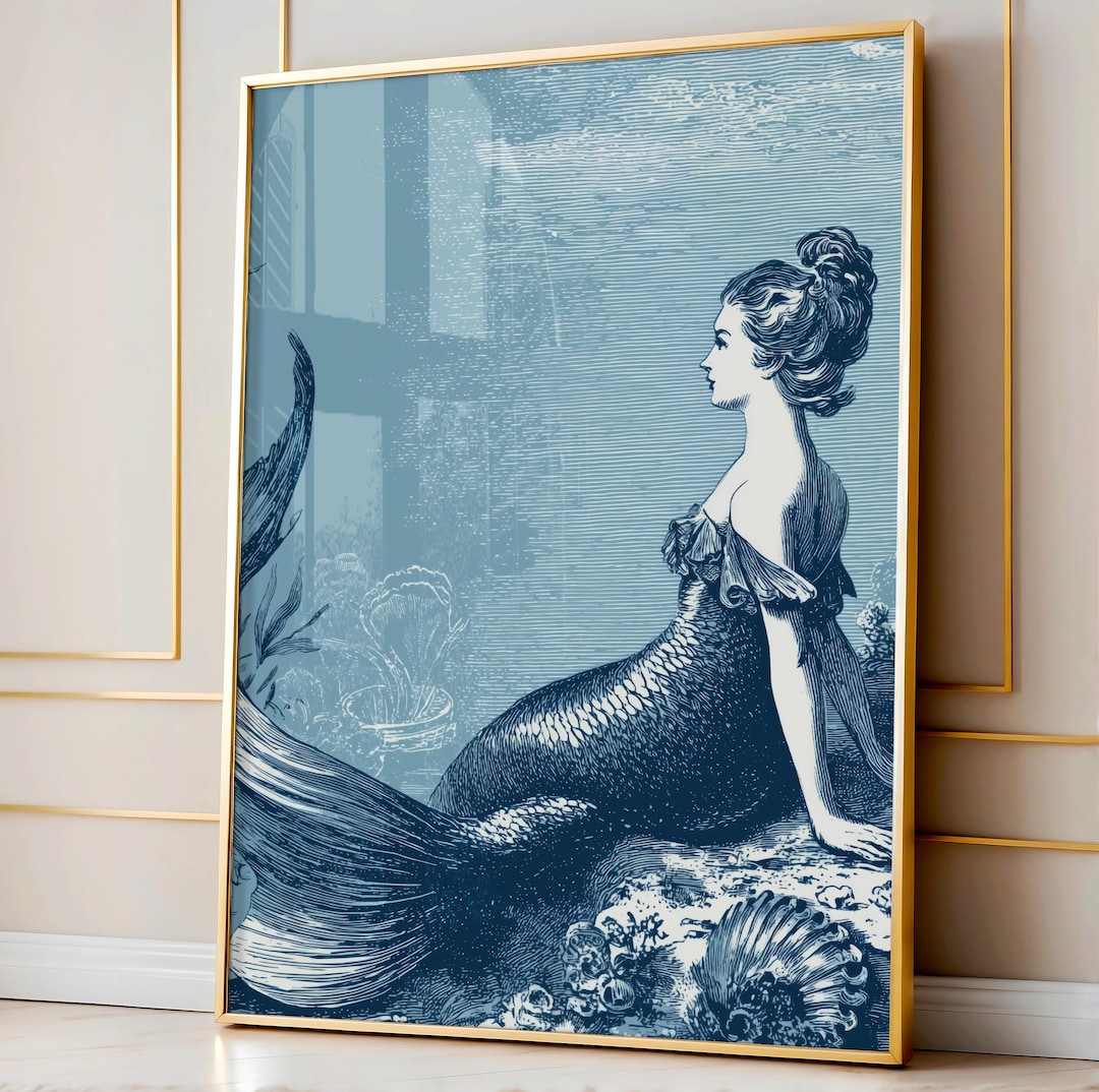 Vintage Mermaid Wall Decornull
