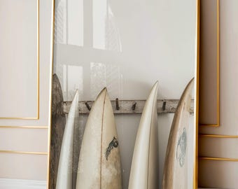 Surfboard Wall Art, Surf Poster, Surfboard Beach Ocean, Beachy Wall Art, Minimalist Modern Art Coastal Room Decor, Surf Wall Art, Surf Print