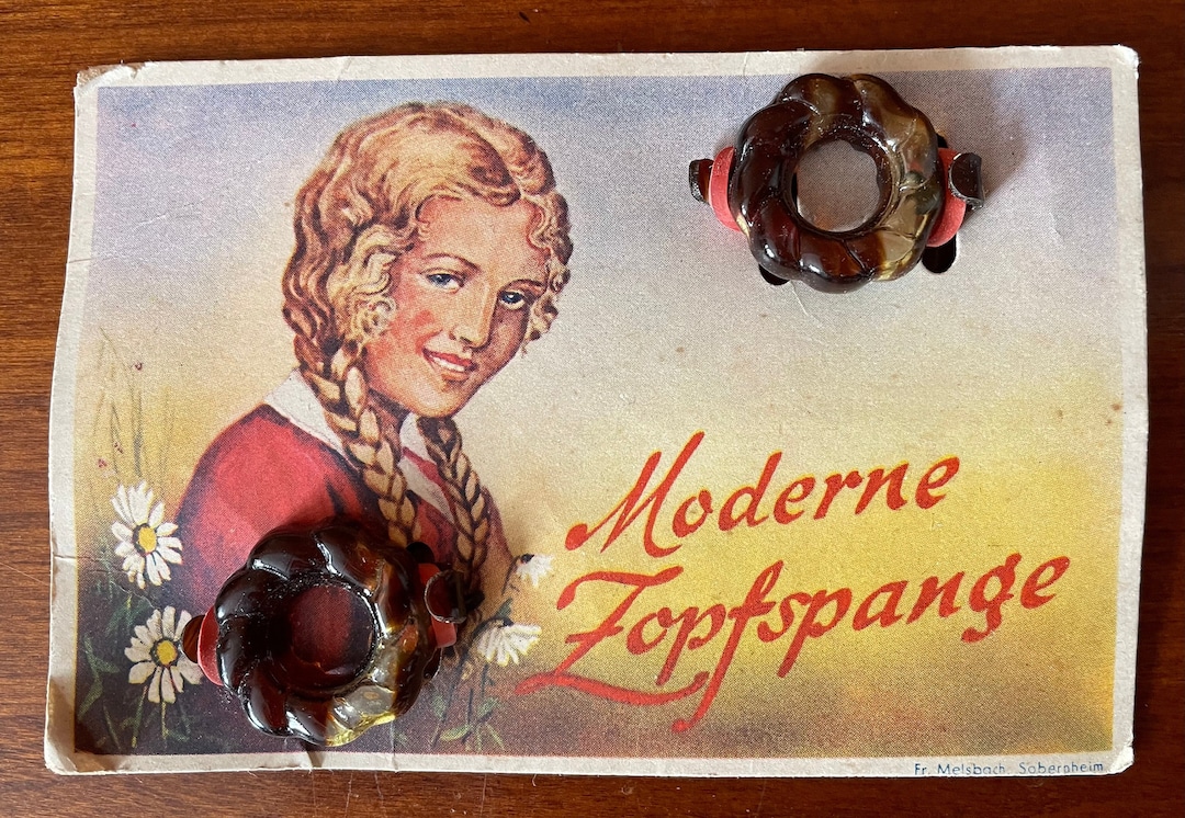 1950s True Vintage Tortoise Shell Hair Ties, Pony-tail Wraps, Twisted ...