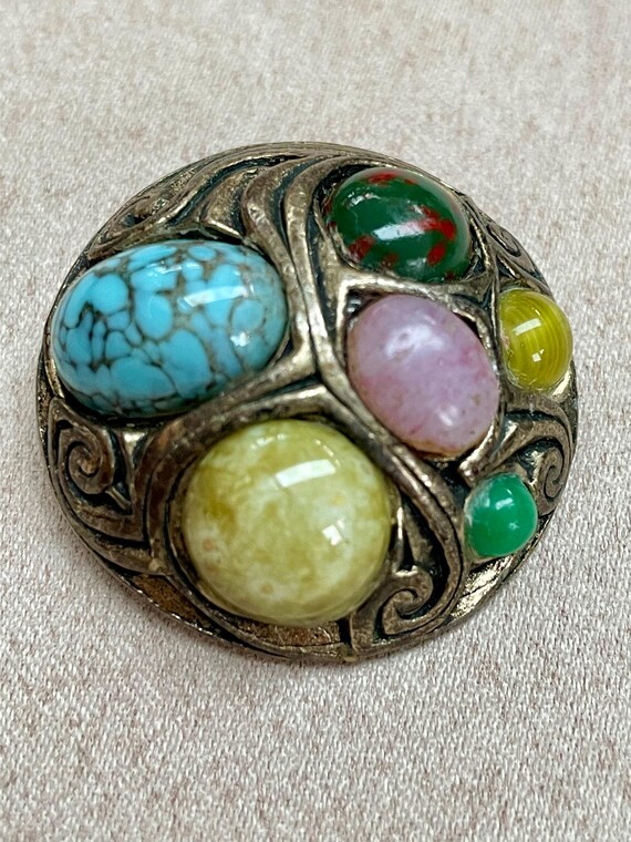 Vintage Celtic Brooch, Miracle Signed, Scottish A… - image 1