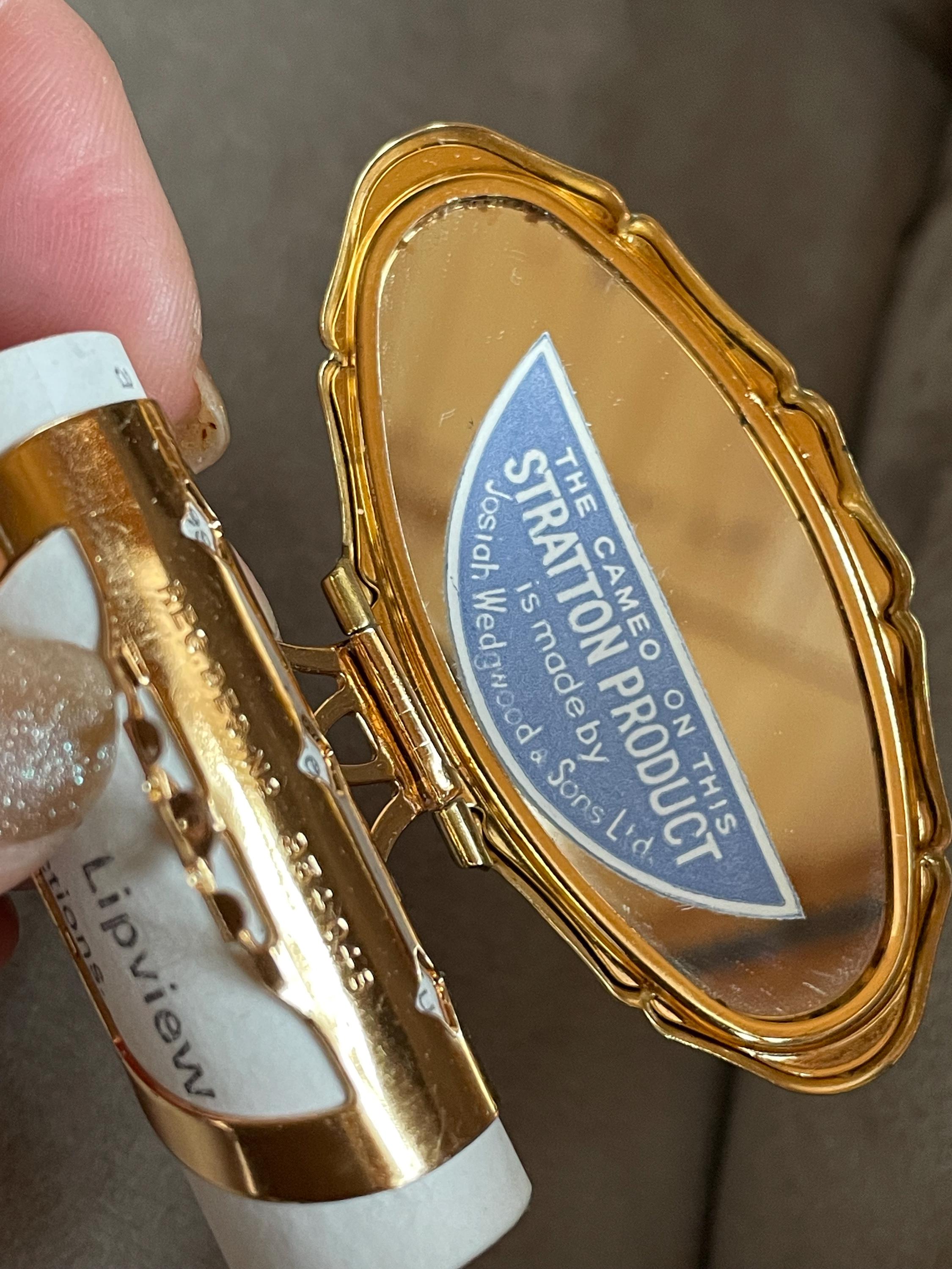 ウェジウッド ストラットン コンパクトミラー リップスティック