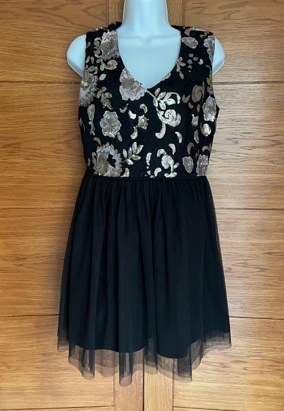 size 12 sequin dress Elegant Grey Sequin and Feather Dress