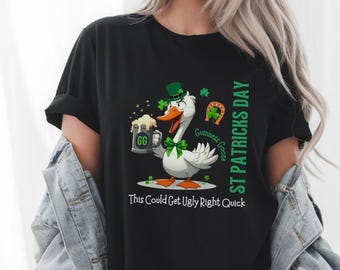 Funny St Patricks Day Shirt, Guinness Goose Beer, Irish Drinking Team