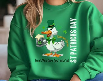 Sudadera divertida del Día de San Patricio, camiseta Guinness Goose Bar Crawl